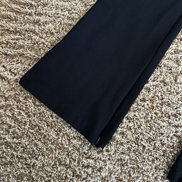 Anthropologie MAEVE Zip-to-Flare Black Pants in Size 4 Patch Pockets on Back - Picture 3 of 7